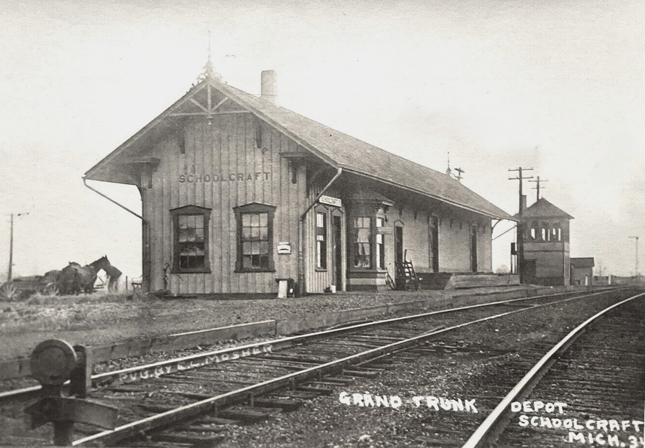 GTW Depot and Tower at Schoolcraft, MI